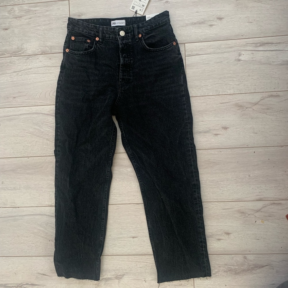 COPY - Hi-rise ankle length straight jeans